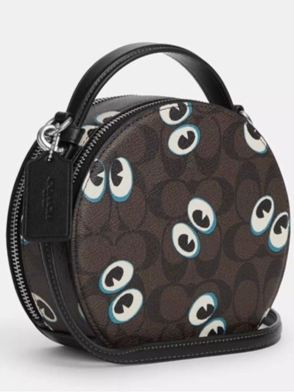 COACH Signature Eyes Round Halloween Crossbody Bag NWT Limited Edition